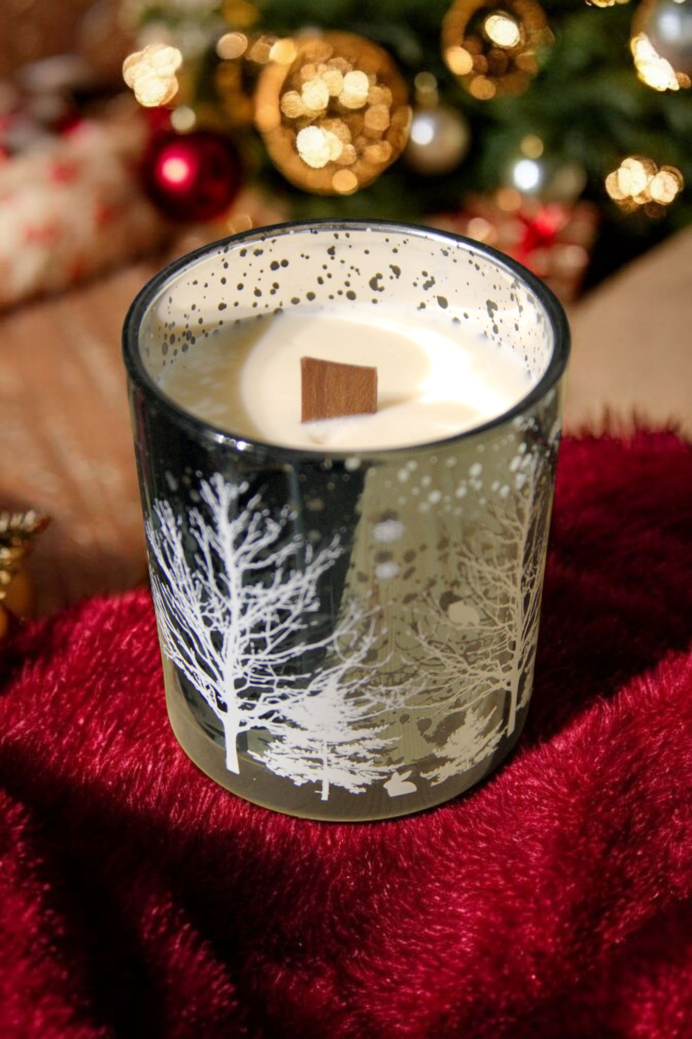 Kourabie Soy Candle 140g | Christmas Green Glass Jar