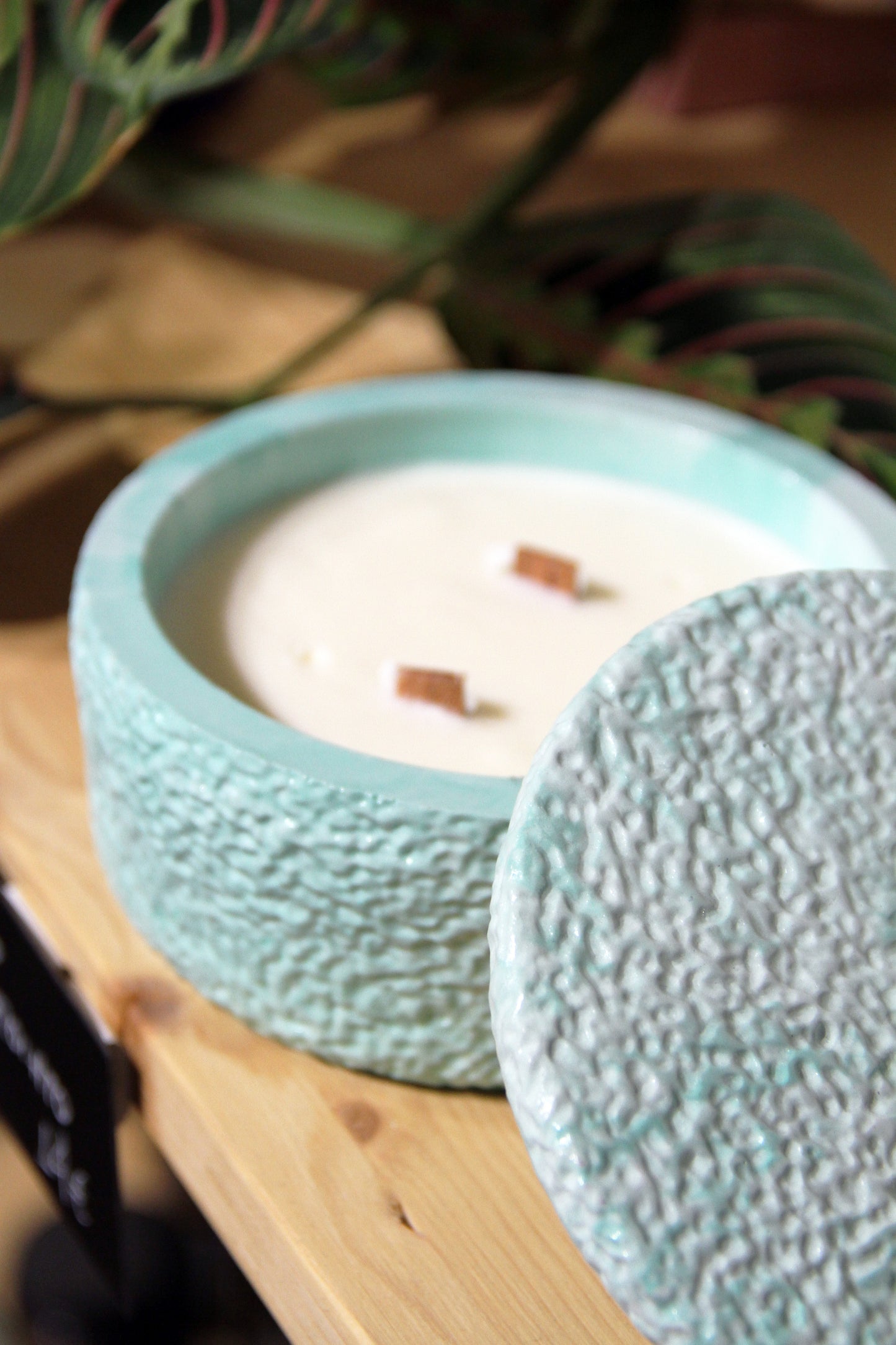 Χειροποίητο Πορσελάνινο Κερί Σόγιας Sandalwood&pepper - Ethyrhome | Handmade Porcelain Soy Candle