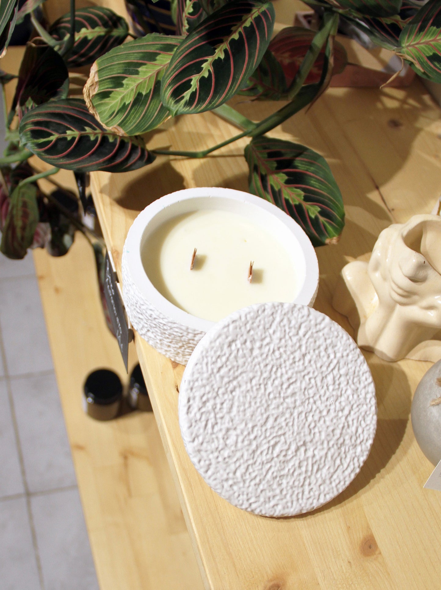 Χειροποίητο Πορσελάνινο Κερί Σόγιας Amber New - Ethyrhome | Handmade Porcelain Soy Candle